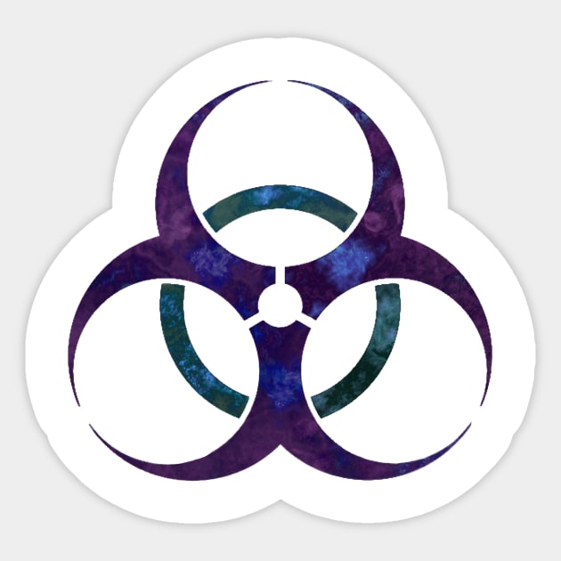 Biohazard (Purple) Sticker by Volundz